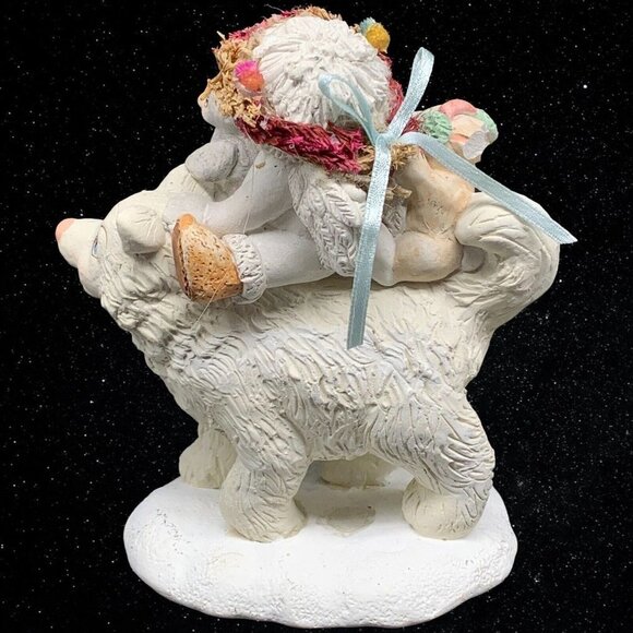 Vintage Dreamcicles Cast Art “Winter Ride” Figurine 5”T 4”W - Picture 3 of 5